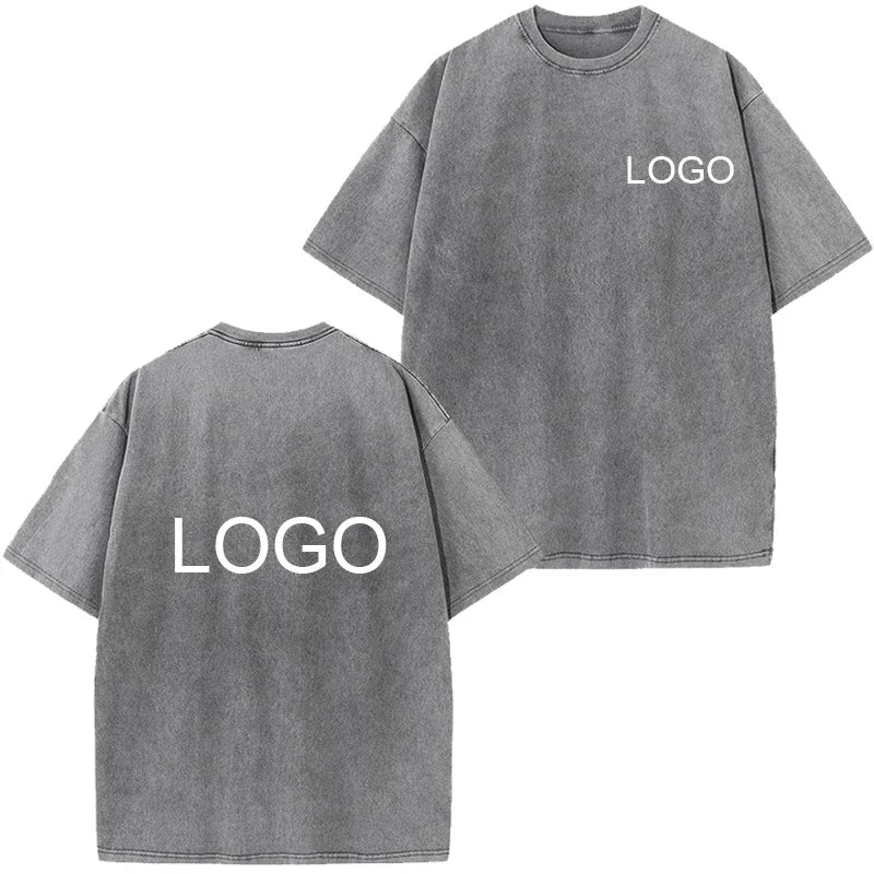 تي شيرت رجالي من القطن الخالص بتصميم كلاسيكي مخصص، تي شيرت عصري بأكمام قصيرة للنساء، ملابس الشارع الرائعة من Harajuku
