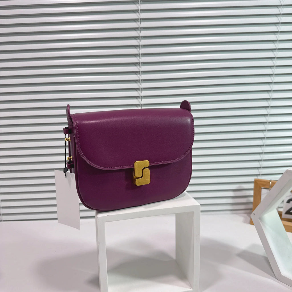 حقيبة توفو جديدة من الجلد الأصلي للنساء ذات ملمس عالي الجودة، حقيبة مربعة صغيرة بكتف واحد، حقيبة تنقل للنساء