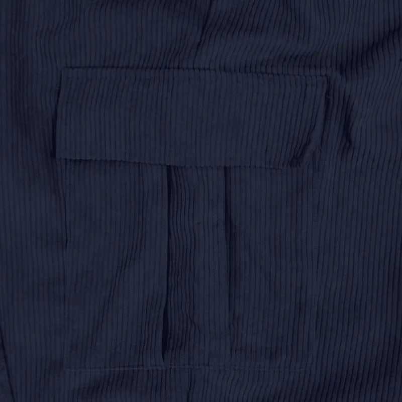 Vintage Corduroy Casual Pants Men Multi Pocket Loose Wide Leg Straight Trousers 2025 New Autumn Fashion Britches Streetwear