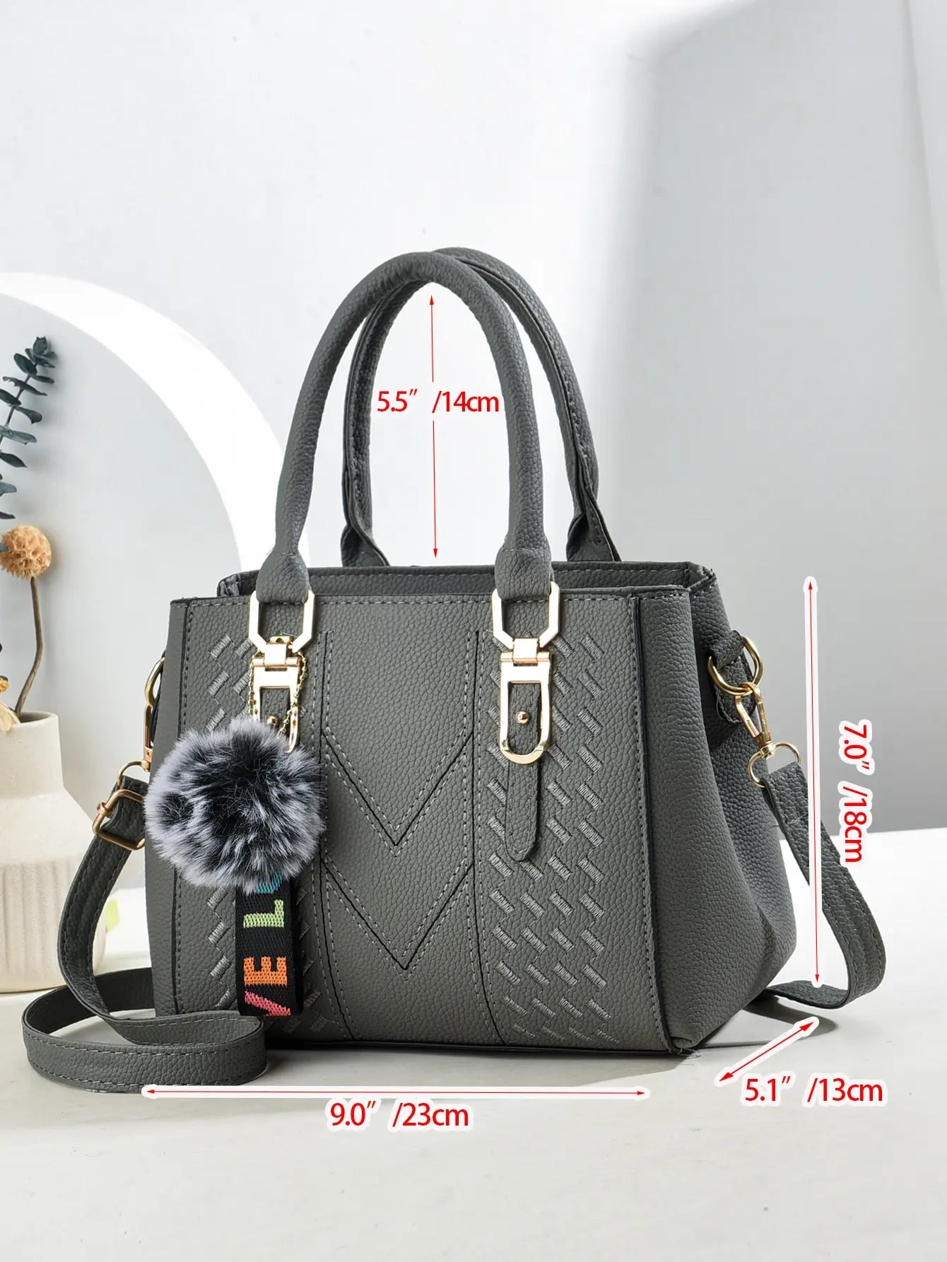 حقيبة كروس بودي مطرزة عصرية ذات سعة كبيرة للنساء، حقيبة يد للاستخدام اليومي