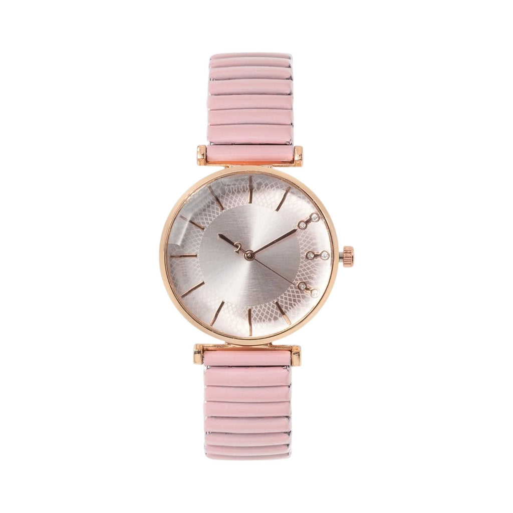 ساعة فاخرة بسيطة من الكريستال الأزرق، كوارتز نسائية، سوار مطاطي من الفولاذ المقاوم للصدأ، ساعة أنيقة وعصرية للنساء