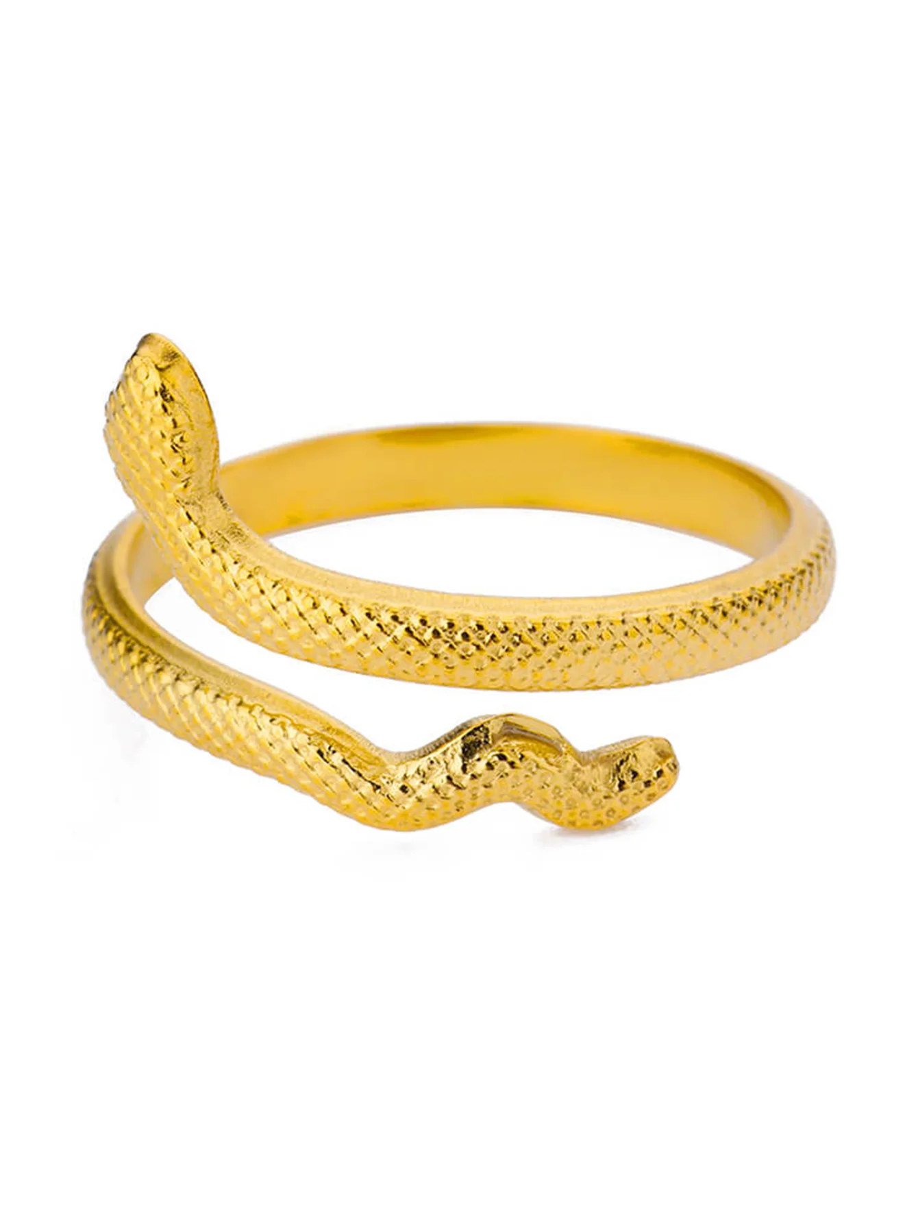 خواتم ثعبان من الفولاذ المقاوم للصدأ مطلي بالذهب عيار 316L للنساء والرجال، مفتوحة وقابلة للتعديل، بتصميم قوطي عتيق، مجوهرات جمالية.