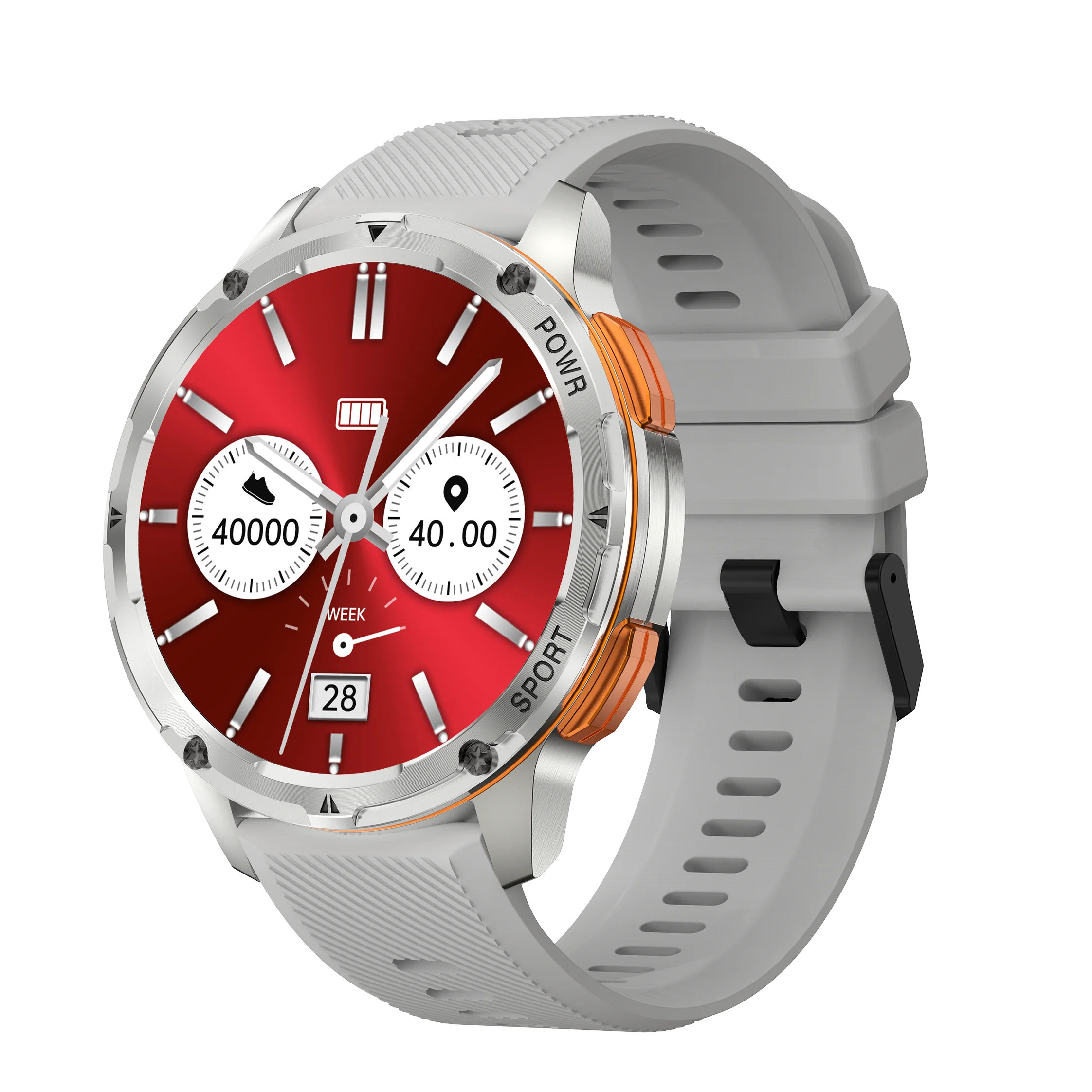 ساعة ذكية أنيقة AMOLED AK59 فاخرة BT call 400mah بطارية كبيرة حزام مطاطي معدني ساعات نسائية رياضية AK59 ساعة ذكية