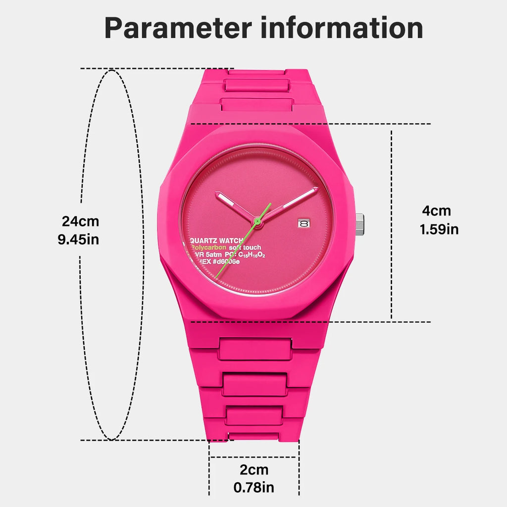 Men's Quartz Watch No Digital Calendar Quartz Watch Fashion Casual Sports Watch Waterproof Hot Selling Couple Watch