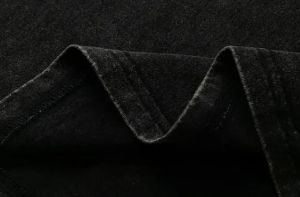 تي شيرت رجالي بنمط الشارع على نمط انستغرام، تي شيرت مغسول بطباعة حروف داكنة اللون، تي شيرت باهت على الطراز القوطي، تي شيرت مغسول بالحامض