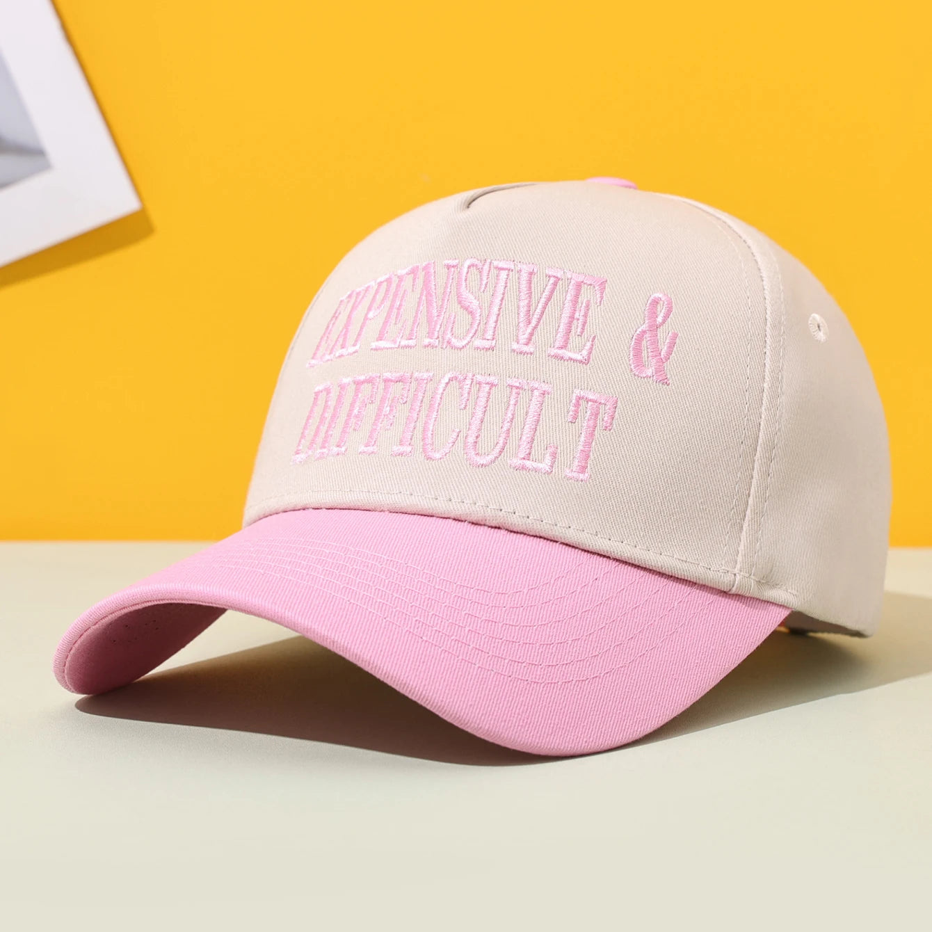 قبعة بيسبول صلبة عالية الجودة بألوان متداخلة، قبعة سائق شاحنة كلاسيكية مزينة بحروف، قبعة واقية من الشمس مناسبة لجميع الفصول