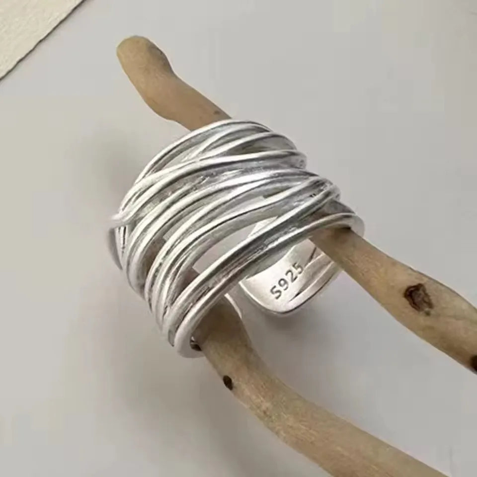 خاتم سام باندا من الفضة الإسترليني عيار 925 بتصميم هندسي مرصع بالكريستال للنساء، بيضاوي الشكل، بتصميم بانك مميز على شكل قطرة ماء، هدية مجوهرات، خدمة توصيل مباشرة