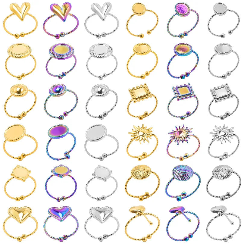 5 قطع من الخواتم الرقيقة المصنوعة من الفولاذ المقاوم للصدأ، إكسسوارات مجوهرات نسائية، خواتم مفاصل الأصابع، هدية مجوهرات عصرية للفتيات، لا يتغير لونها أبدًا