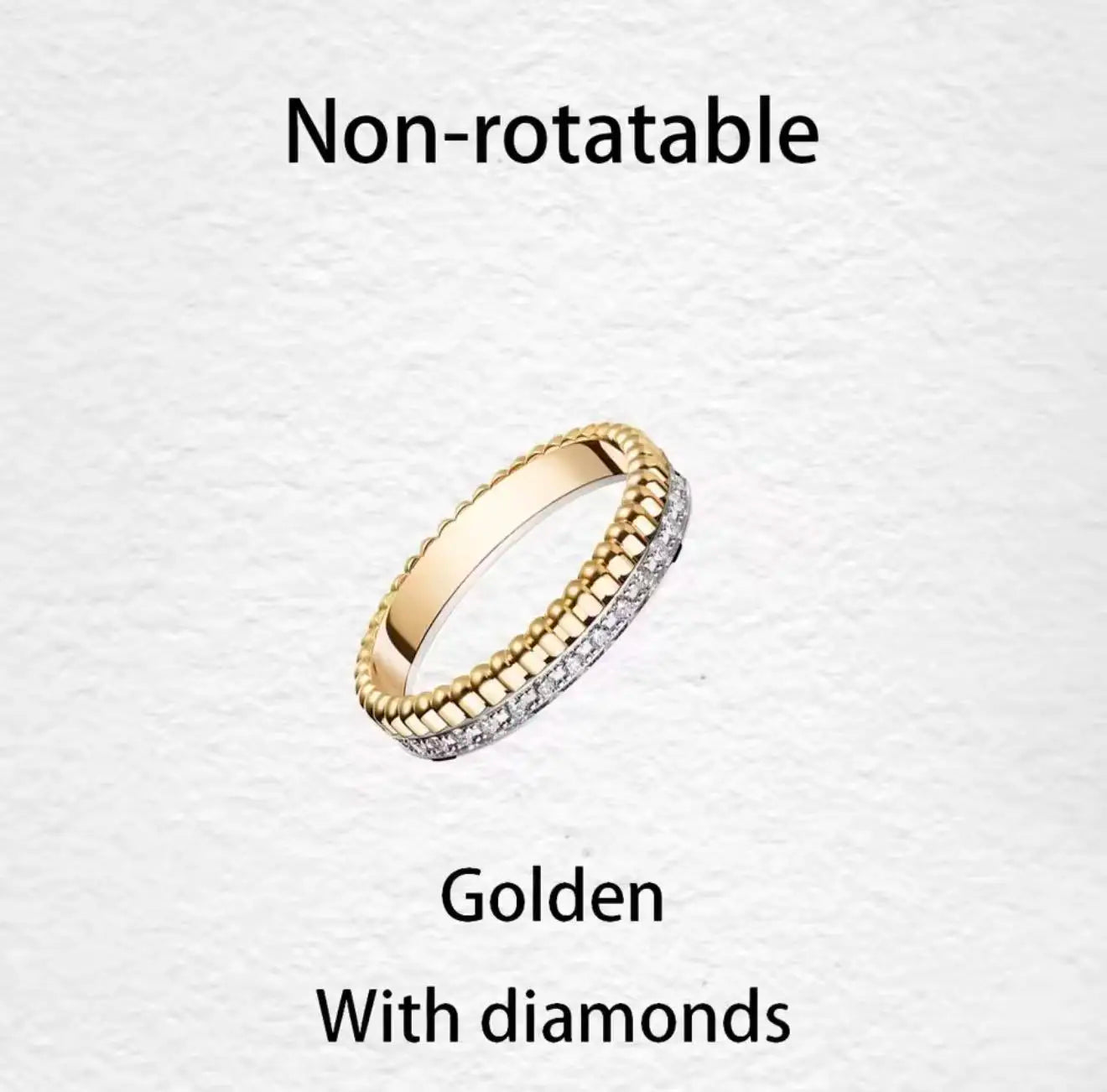 خواتم دوارة فاخرة على الطراز الفرنسي للرجال والنساء قابلة للدوران مصنوعة من مادة الموزانيت عالية الجودة باللونين الأسود والأبيض هدية للمهرجانات