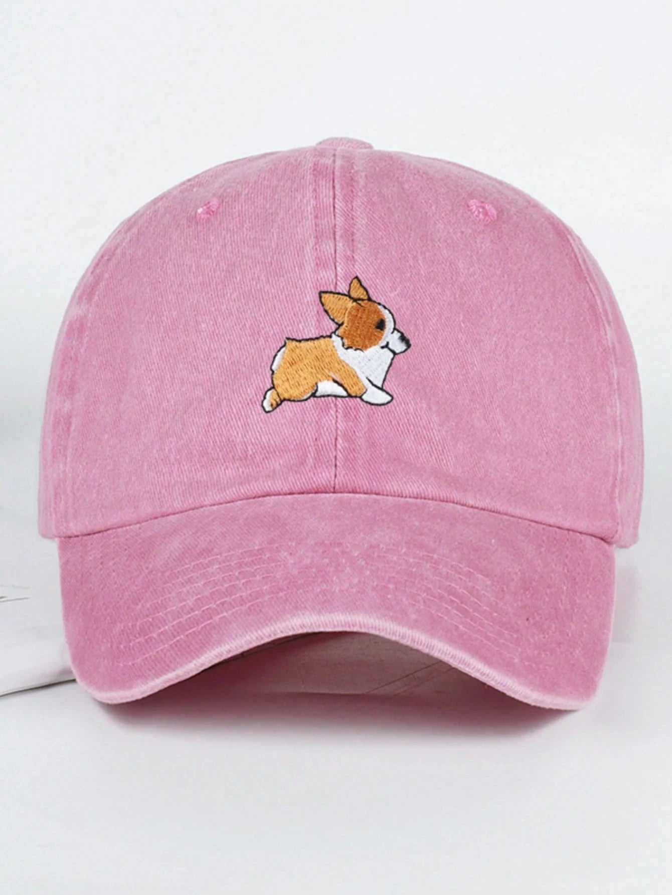 قبعة بيسبول مطرزة برسومات كلب كورجي لطيف للرجال والنساء، مناسبة للسفر والتنزه في الهواء الطلق، وقبعة واقية من الشمس، وقبعة استرخاء.