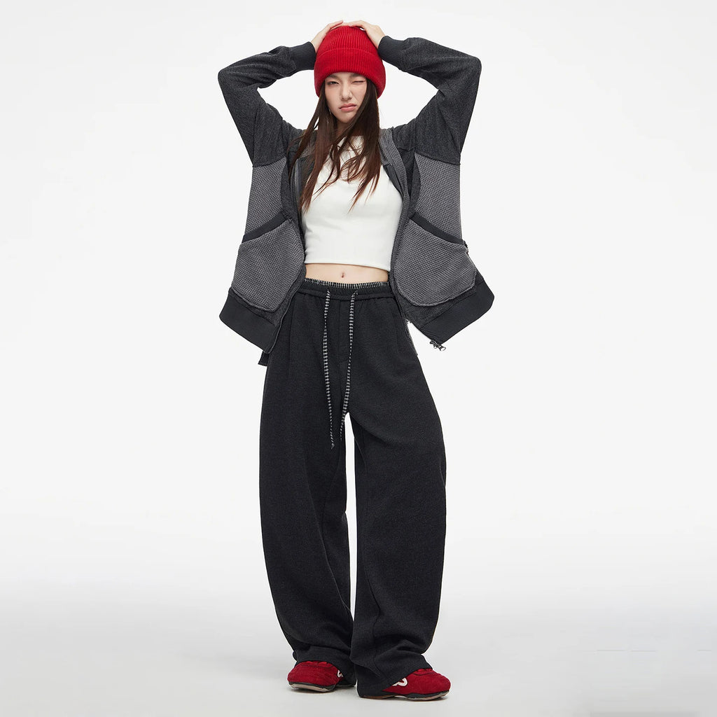 Men Women Autumn Winter Streetwear Fashion Casual Warm Sport Baggy Pants Unisex Loose Sweatpants Couple Trousers