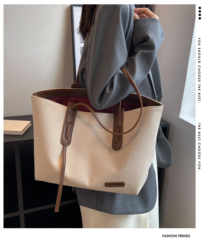 حقيبة كتف نسائية كبيرة الحجم للاستخدام اليومي