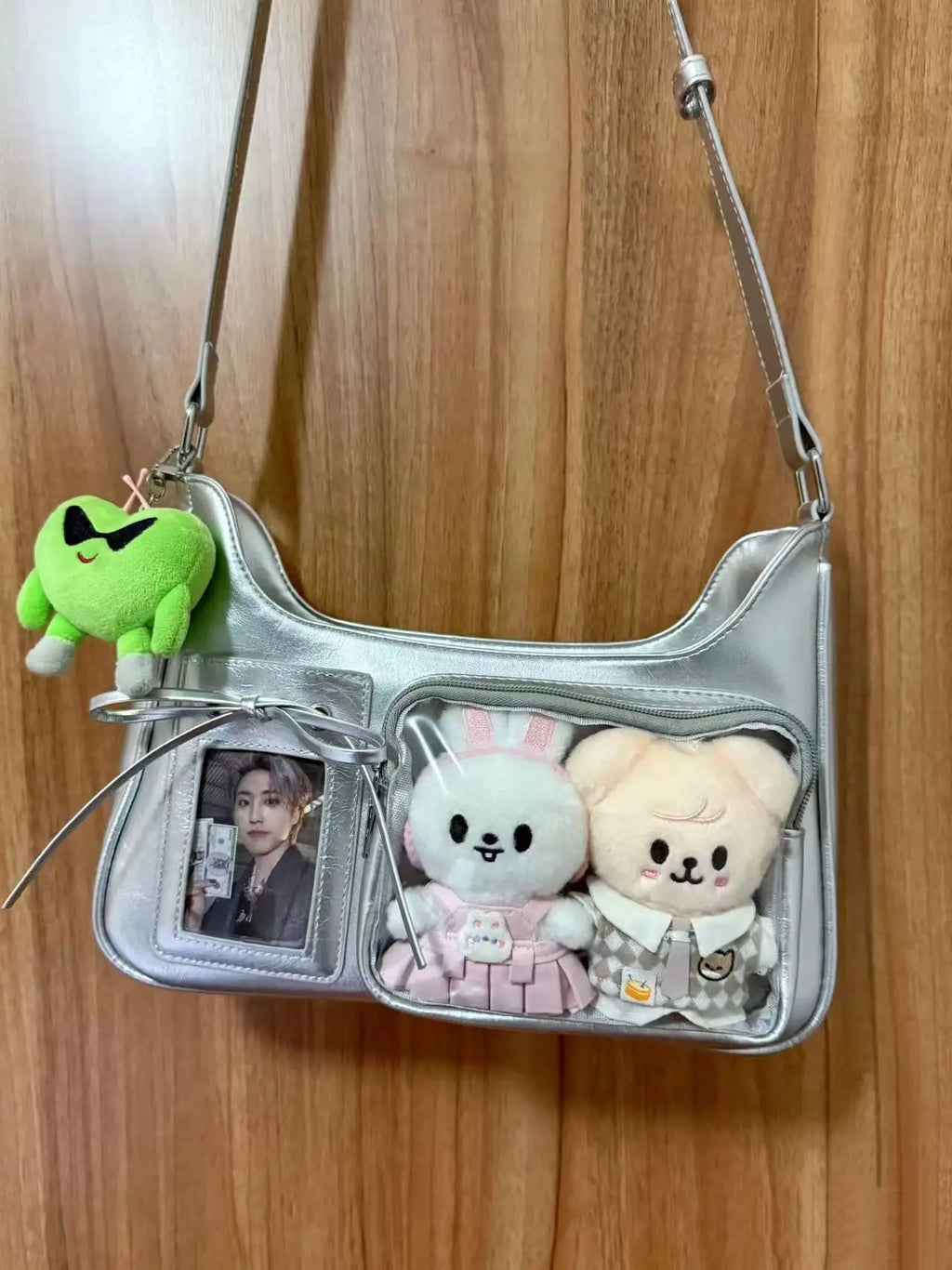 حقيبة كتف هاراجوكو SS Y2k للنساء، حقيبة كورية شفافة إيطالية، حقيبة مدرسية، حقيبة يد أنيقة بتصميم ياباني، محفظة