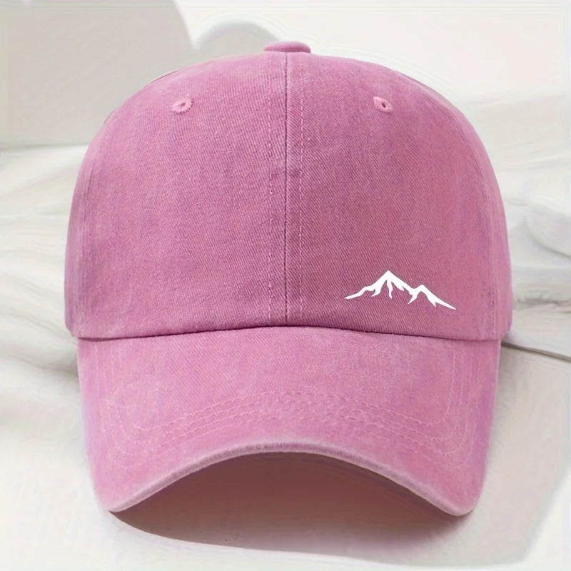 قبعات بيسبول مطبوعة بالجبال للرجال والنساء، مناسبة للسفر في الهواء الطلق، والمشي لمسافات طويلة، وتسلق الجبال، والحماية من الشمس