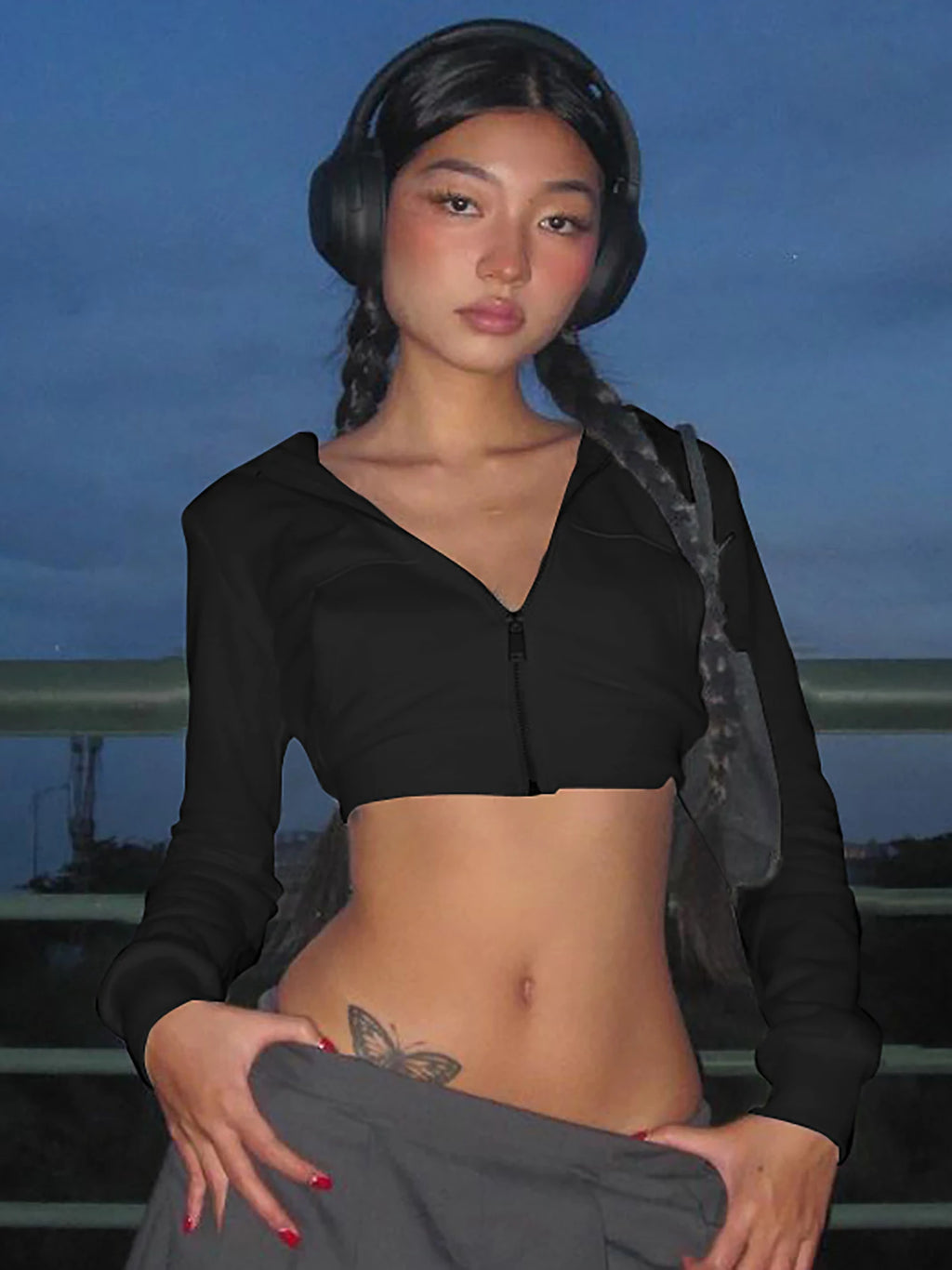 دولزورا للنساء خريف وشتاء 2024، أزياء الشارع، قمصان قصيرة بيضاء بأكمام طويلة، تيشيرتات، سلع بالجملة للأعمال