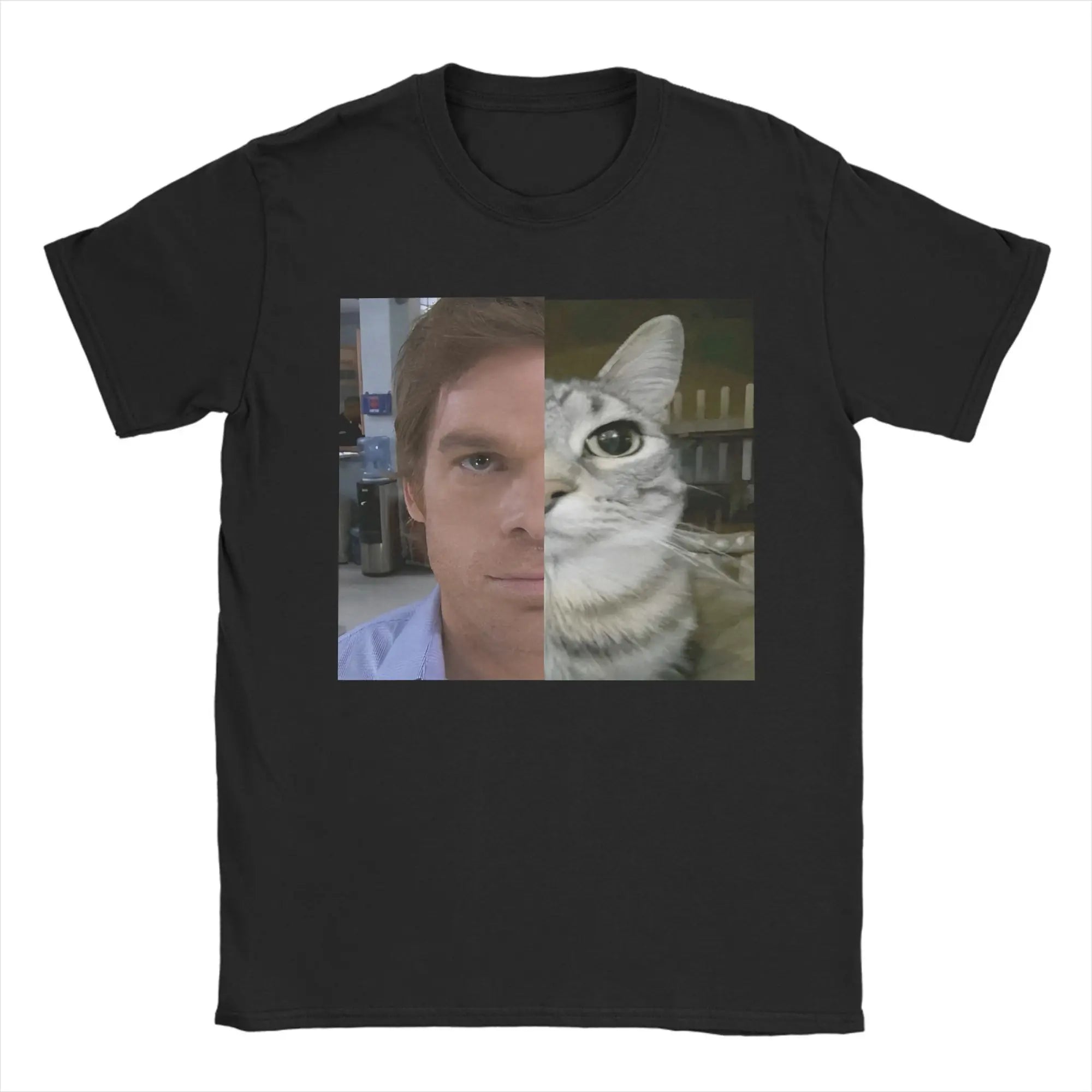 تي شيرت من أفلام دكستر مورغان، قمصان قطنية للجنسين، قمصان كلاسيكية برقبة دائرية وأكمام قصيرة