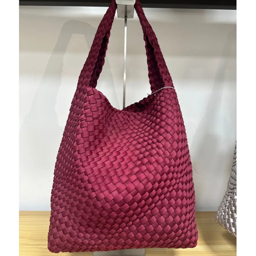 حقيبة نسائية جديدة لعام 2025، مصنوعة يدويًا من نسيج مقاوم للماء، سعة كبيرة، حقيبة كتف واحدة، حقيبة يد للأمهات