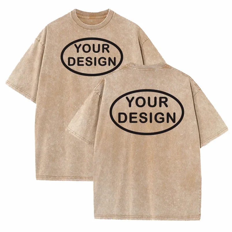 تي شيرت رجالي مخصص بشعار فريق الهيب هوب ستريت مصنوع من القطن الخالص 230 جرام، بقصّة فضفاضة، مطبوع عليه درجة حرارة عالية، مصنوع من تي شيرت مخصص