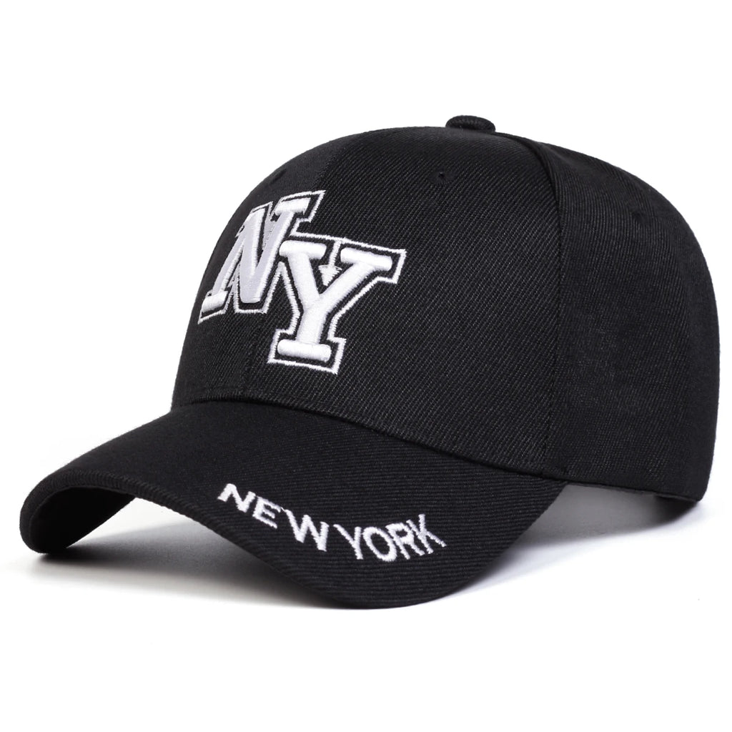 قبعات بيسبول للجنسين مطرزة بحروف نيويورك للربيع والخريف، قبعات كاجوال قابلة للتعديل، قبعات واقية من الشمس، قبعات رياضية