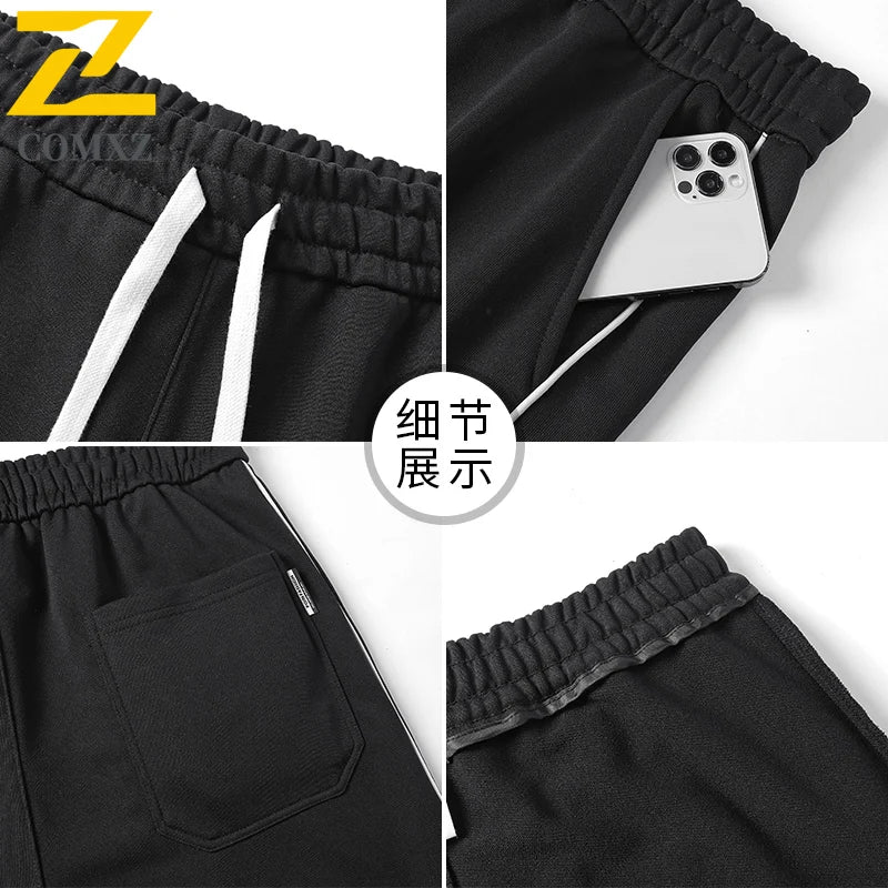 Men's Straight Wide Leg Pants Korean Style High Waisted Loose Trousers Spring Autumn Casual Streetwear Stretchy Comfort 2025