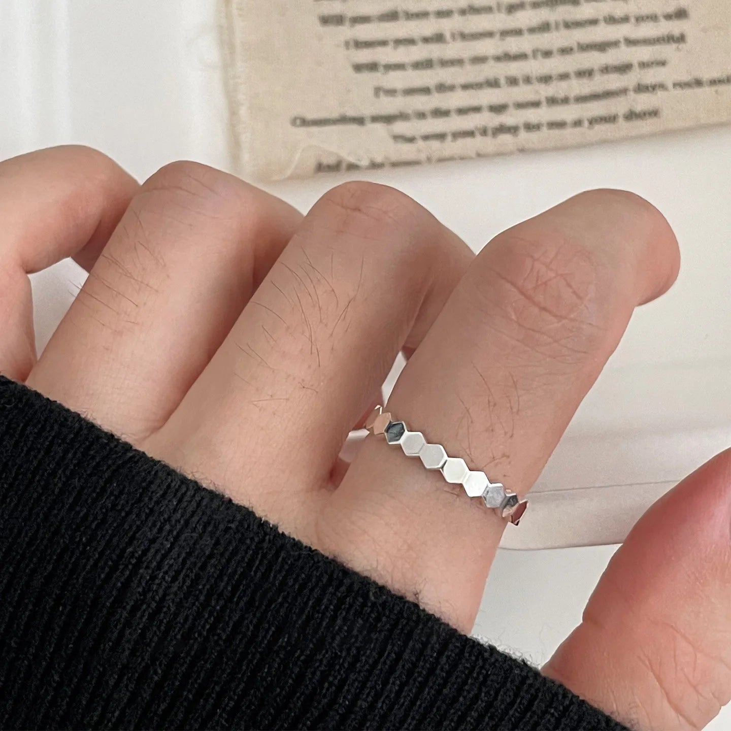 خاتم سام باندا من الفضة الإسترليني عيار 925 بتصميم هندسي مرصع بالكريستال للنساء، بيضاوي الشكل، بتصميم بانك مميز على شكل قطرة ماء، هدية مجوهرات، خدمة توصيل مباشرة