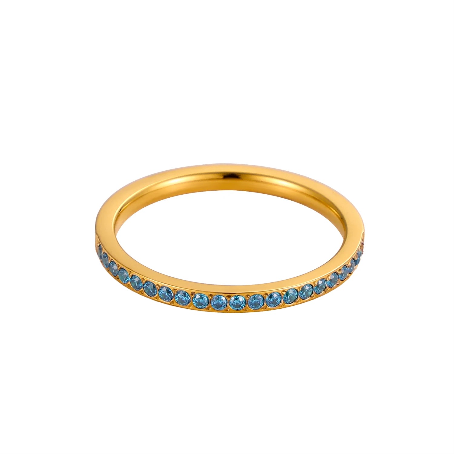 خواتم كارليدانا الصغيرة المرصعة بالزركون، 12 حجر بخت للنساء، مصنوعة من الفولاذ المقاوم للصدأ، مطلية بالذهب، خاتم إصبع، خاتم خطوبة، هدية مجوهرات زفاف