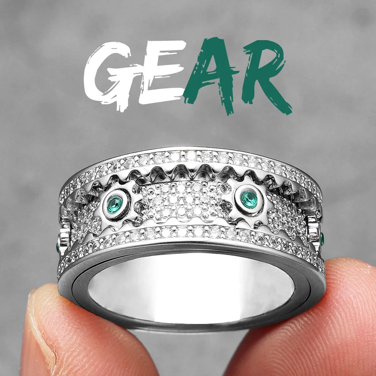 لعبة فيدجيت سبينر، تروس مرصعة بالأحجار الكريمة، خواتم رجالية، ستانلس ستيل، مجوهرات نسائية، بانك، جديد في عالم موسيقى الروك والهيب هوب، إكسسوارات أزياء، هدايا، بيع بالجملة