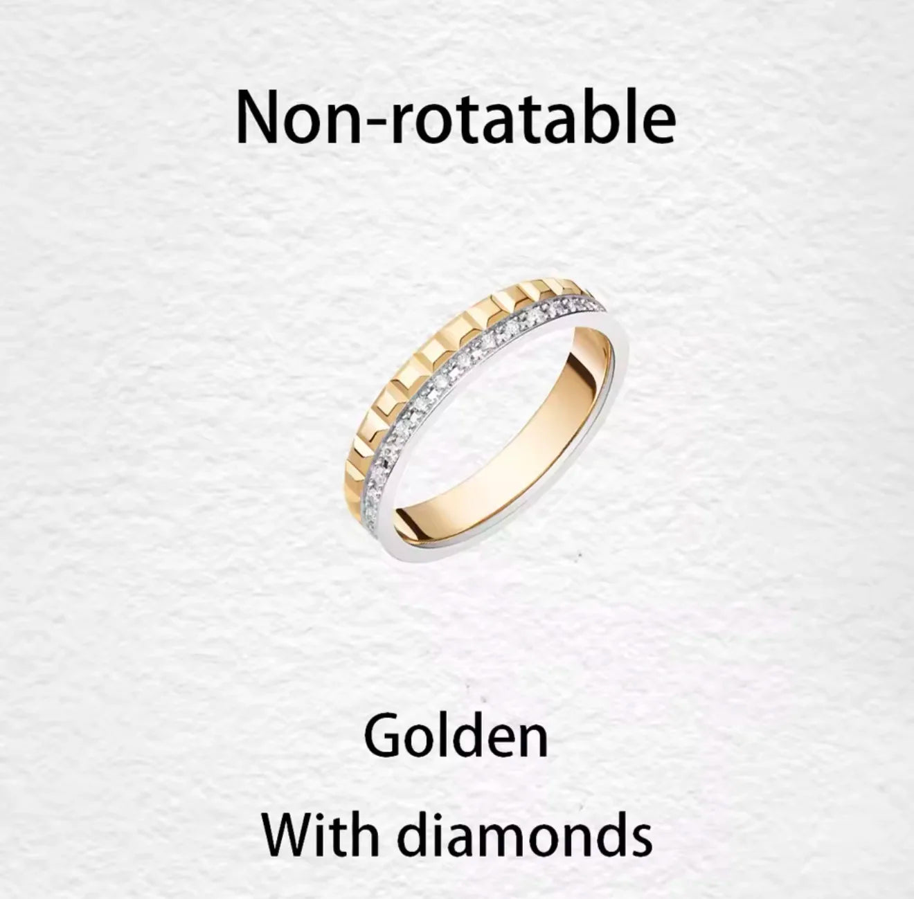 خواتم دوارة فاخرة على الطراز الفرنسي للرجال والنساء قابلة للدوران مصنوعة من مادة الموزانيت عالية الجودة باللونين الأسود والأبيض هدية للمهرجانات