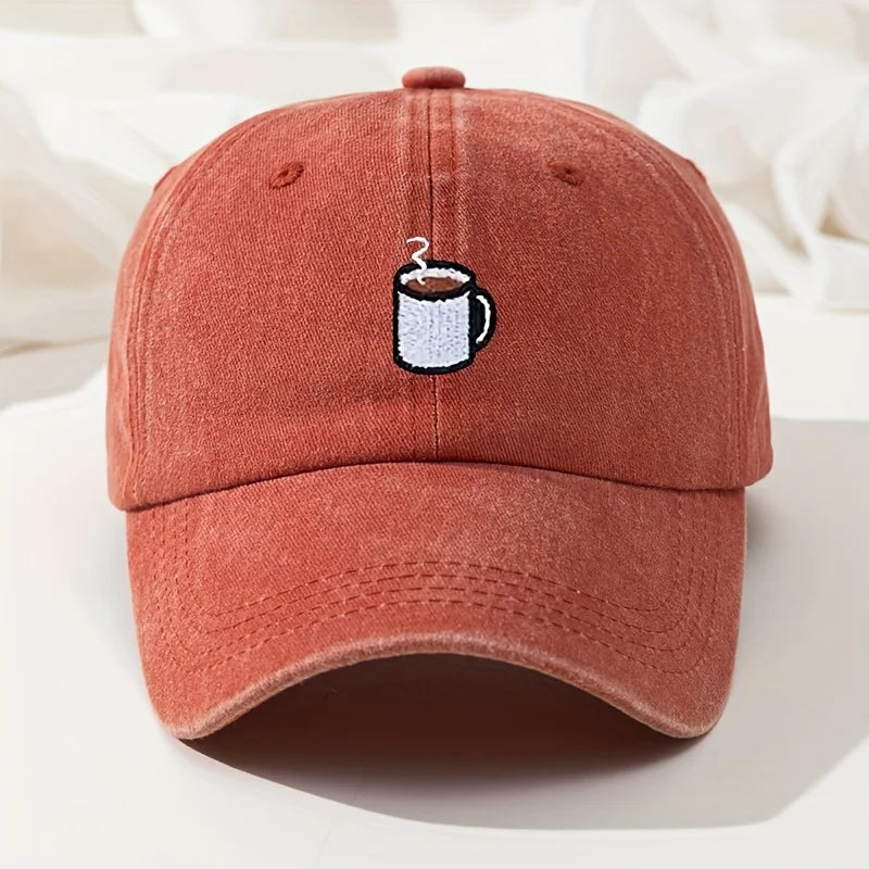 قبعة بيسبول ريترو مغسولة كاجوال قبعة مطرزة منحنية هيب هوب قبعة صيد قابلة للتعديل