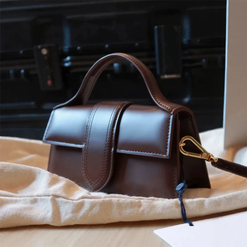 حقيبة كتف صغيرة مربعة الشكل بتصميم كلاسيكي، حقيبة يد عصرية متعددة الاستخدامات، حقيبة كروس بودي بكتف واحد