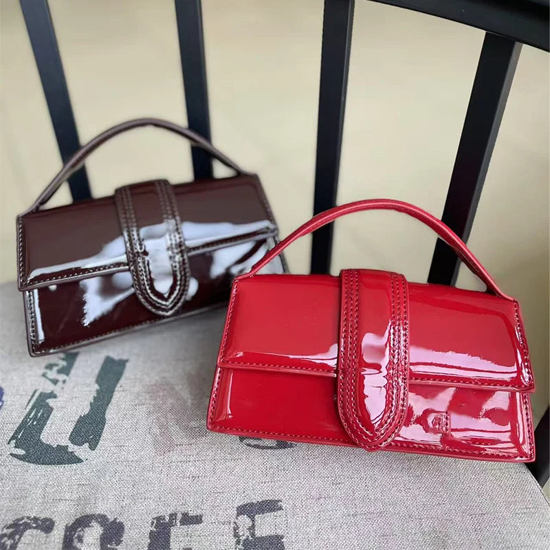 حقيبة كتف صغيرة مربعة الشكل بتصميم كلاسيكي، حقيبة يد عصرية متعددة الاستخدامات، حقيبة كروس بودي بكتف واحد