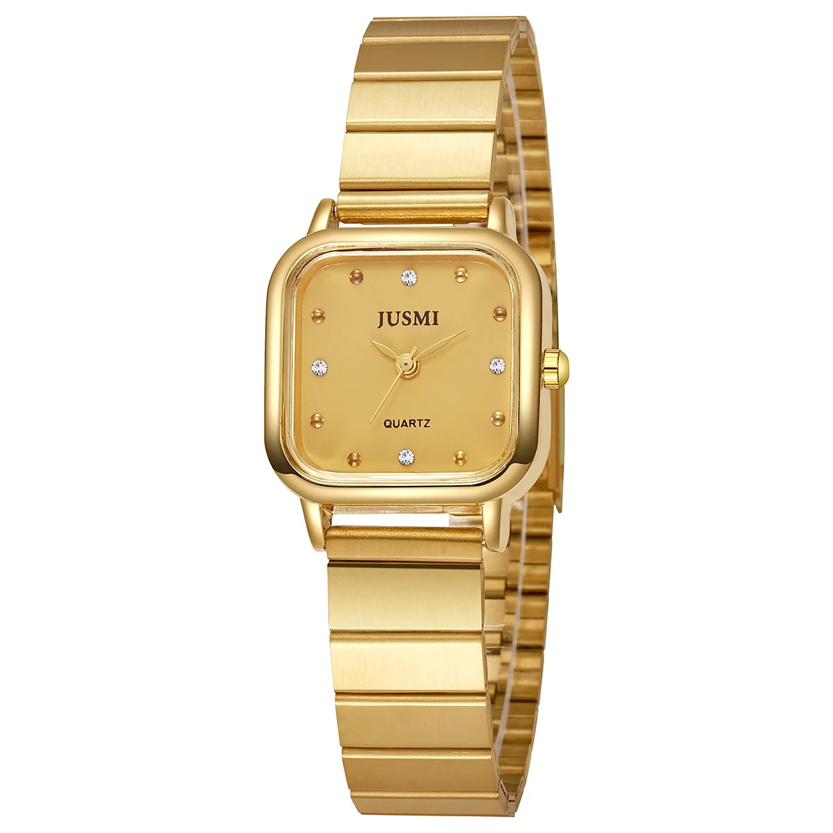 ساعة كوارتز نسائية أنيقة وبسيطة، مصنوعة من سبيكة معدنية، مناسبة كهدية للهالوين أو عيد الميلاد.