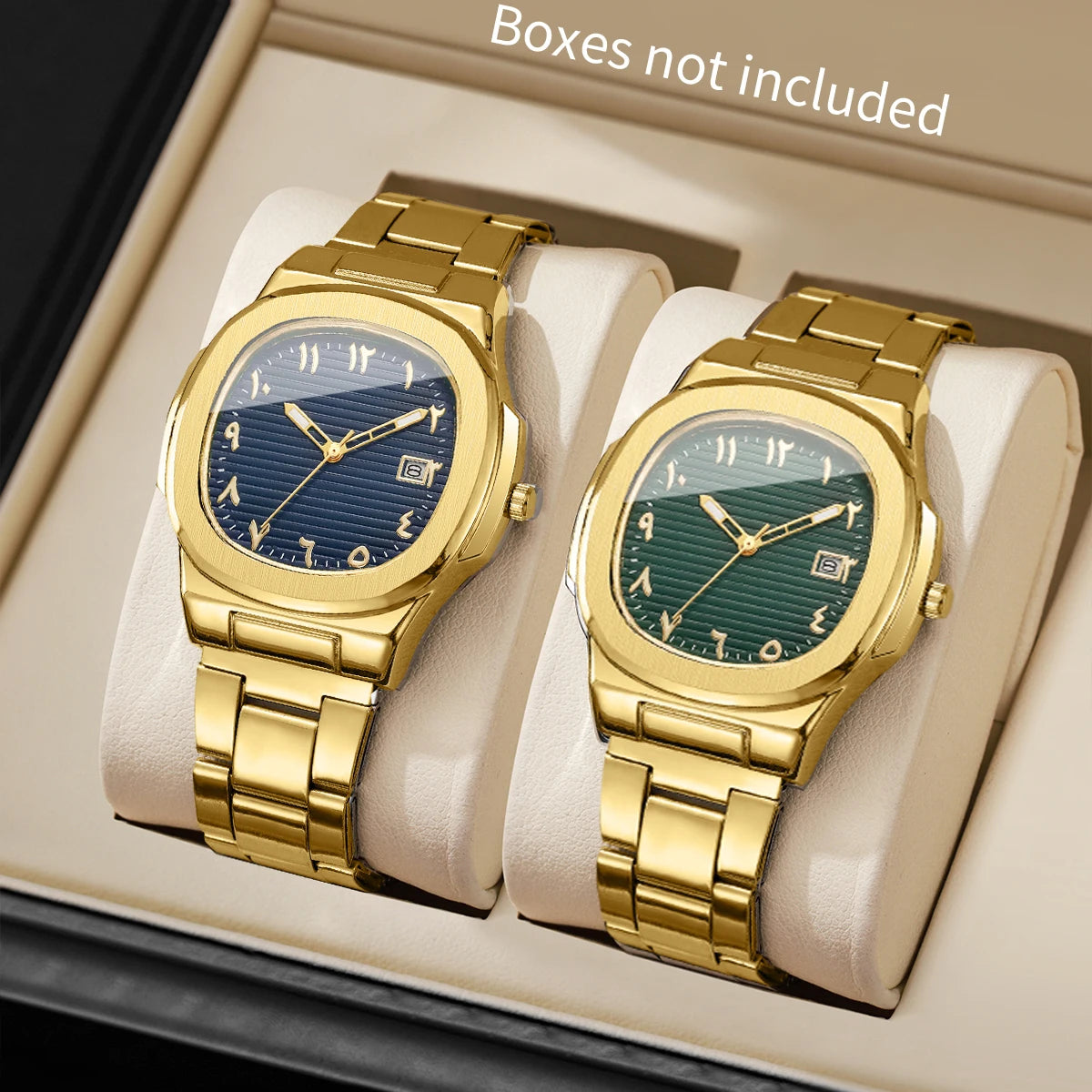 1/2/4PCS Luxury Men Business Watches Fashion Square Dial Quartz Wristwatch For Man Clock With Calendar Reloj Hombre (WithoutBox)