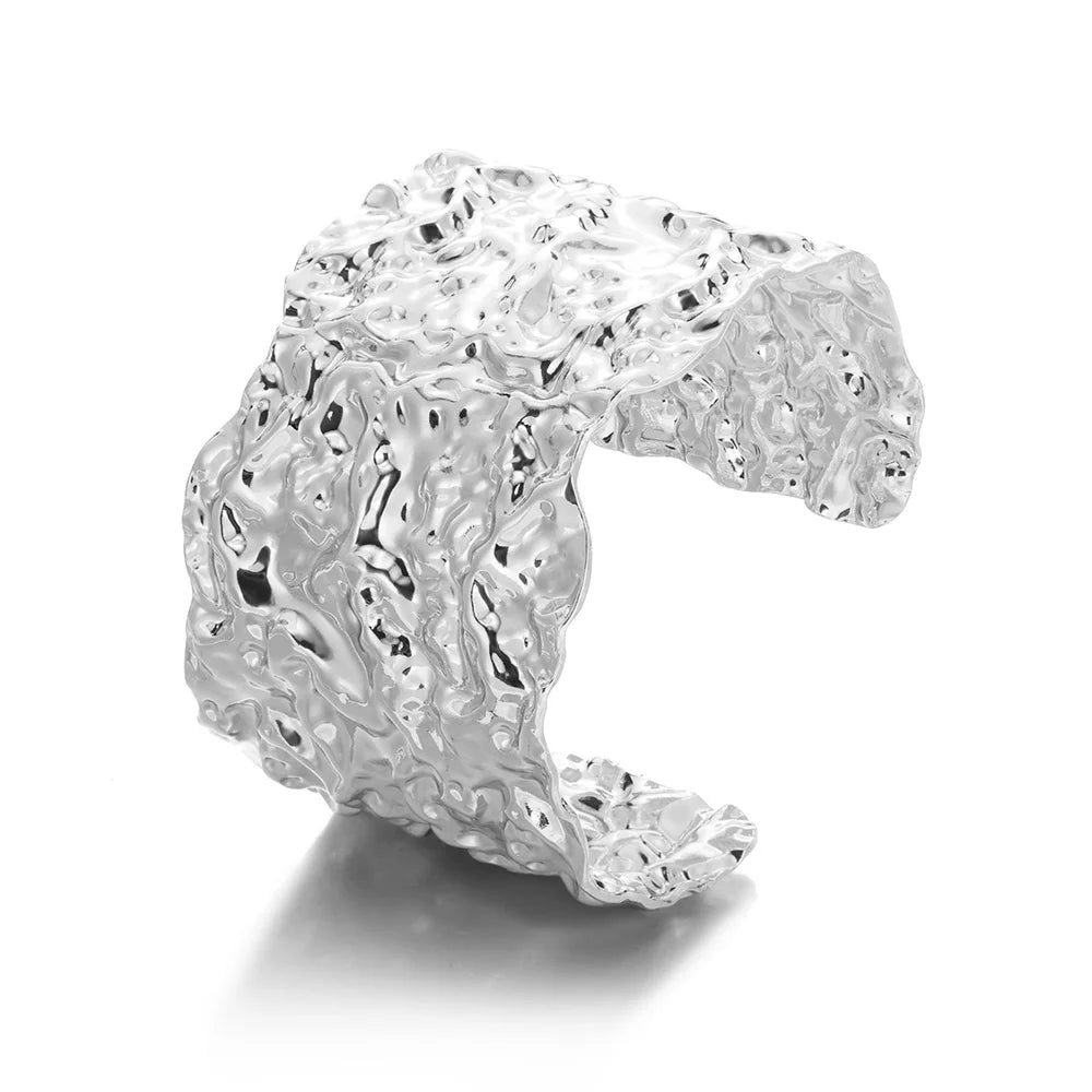 سوار زهرة عتيق للنساء، مصنوع من الفولاذ المقاوم للصدأ باللون الذهبي، مجوهرات معصم الزوجين الجميلة