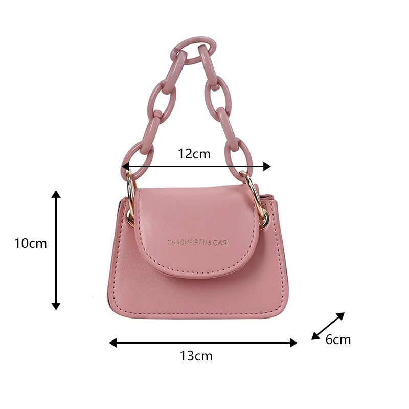 Wholesale of Korean Mini Jelly Bags, New Acrylic Chain Crossbody Bags, Versatile and Popular Hand-held Women's Bags