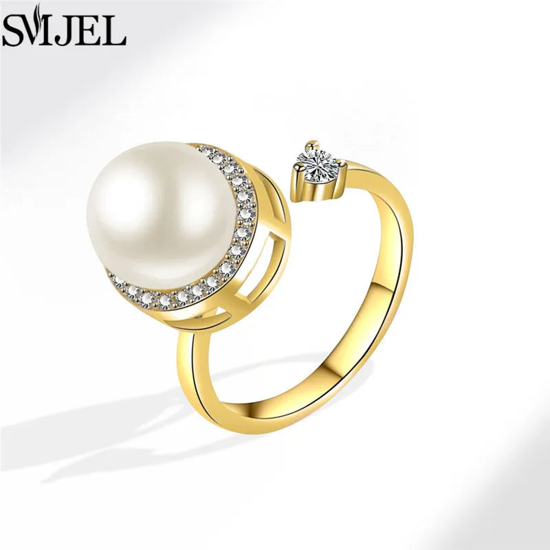 خاتم SMJEL الأنيق بتصميم زهر الكرز، خاتم دوار لتخفيف التوتر، مناسب للنساء، بتصميمات لطيفة مثل القطة والنحلة والأرنب والفراشة، هدية مثالية لحفلات الزفاف