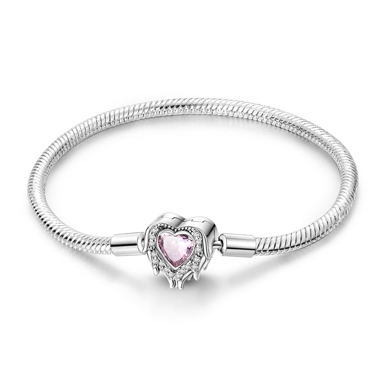 أساور من الفضة الإسترلينية عيار 925 بطول 17-20 سم على شكل فراشة على شكل ورقة البرسيم الأصلية تناسب خرز سحر DIY مجوهرات نسائية أنيقة