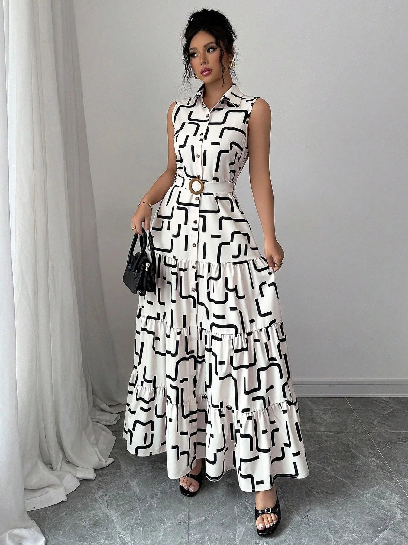 Ladies' Stylish Casual Dress, Elegant Design for Every Occasion, Lightweight Fabric Perfect for Spring & Summer Wear