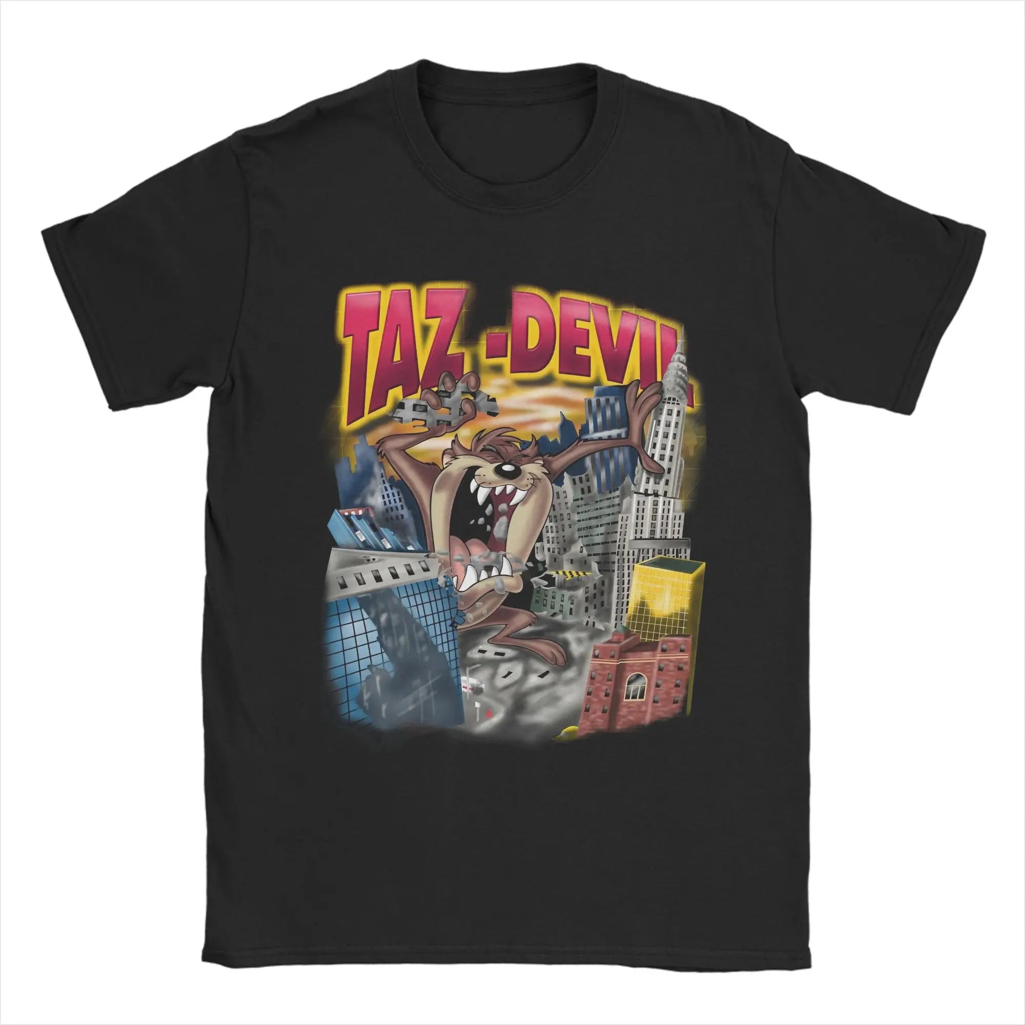 تي شيرت سبيس جام فاست فيوريوس للرجال والنساء من تاز، تي شيرت قطني نقي عتيق بياقة مستديرة وأكمام قصيرة، ملابس صيفية