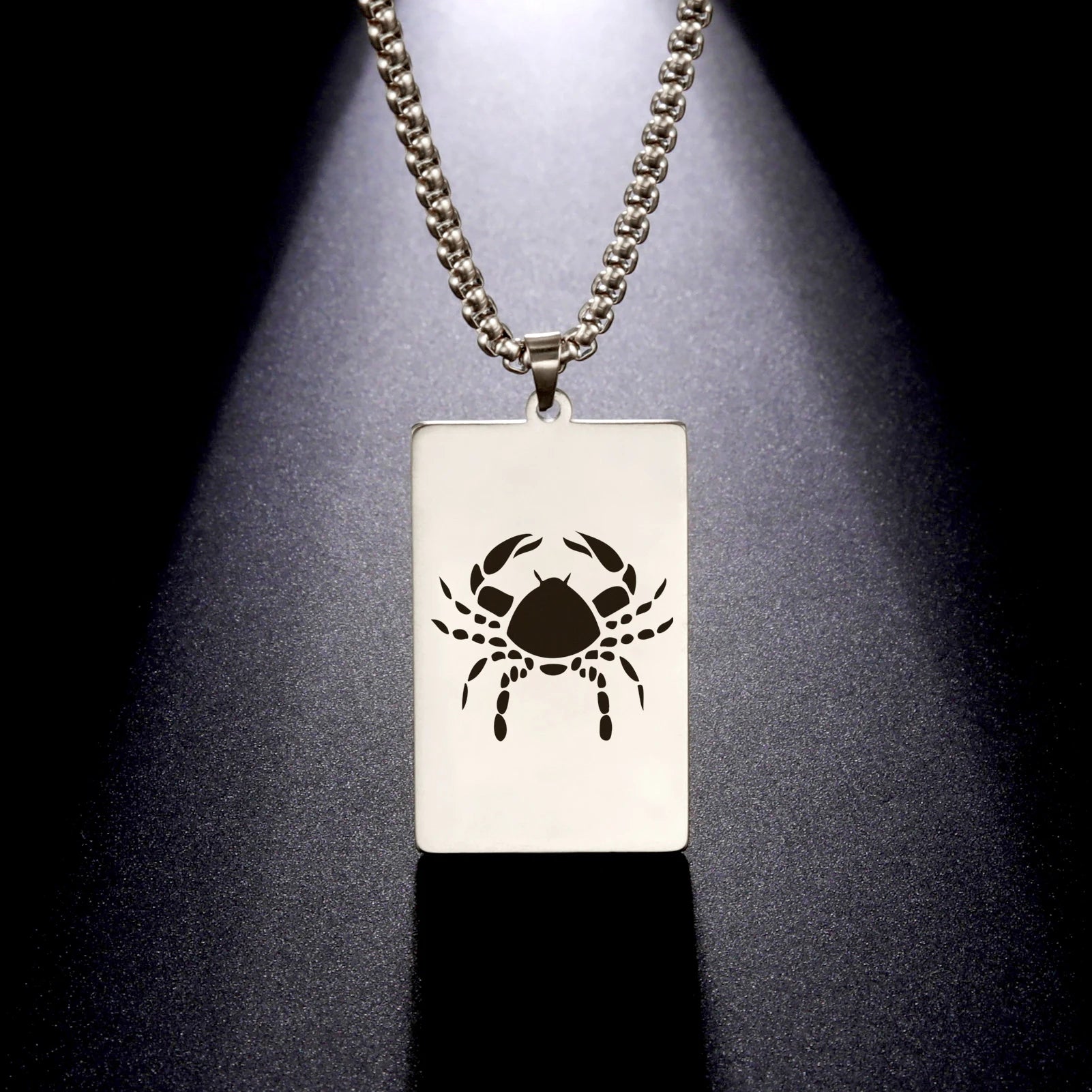 قلادة على شكل صندوق من 12 برجًا للرجال، مصنوعة من الفولاذ المقاوم للصدأ، بتصميم يوناني قديم، مكونة من 12 برجًا، هدايا