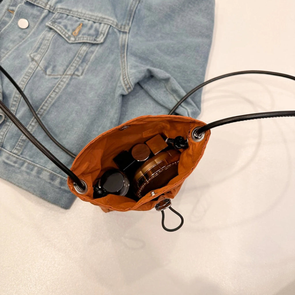 حقيبة كروس بودي من النايلون، محفظة هاتف صغيرة ناعمة، حقيبة كتف مربعة متعددة الوظائف، حقيبة كروس بودي، حقيبة قماشية، حقيبة رسول