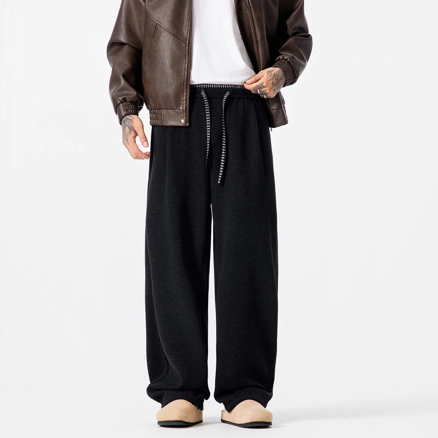 Men Women Autumn Winter Streetwear Fashion Casual Warm Sport Baggy Pants Unisex Loose Sweatpants Couple Trousers