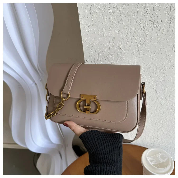 حقيبة صغيرة ريترو حقيبة كتف نسائية أصلية أنيقة حقيبة يد لكبار السن حقيبة تحت الإبط