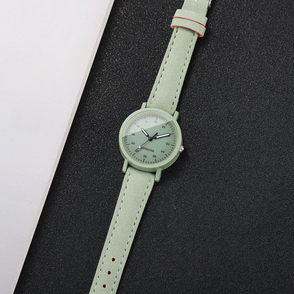 ساعة كوارتز أنيقة للنساء، مينا عربي عصري، ساعة يد نسائية، ساعة للبنات، هدية (بدون علبة)