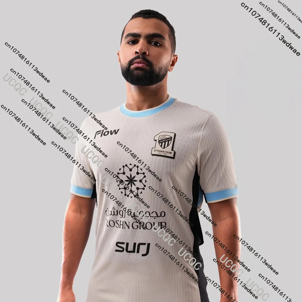 New Hot-selling 25/26 Saudi Arabia Football Al-Ittihad Jersey Men Tshirt Quick-Dry 3D Breathable Training Match Soccer Jerseys