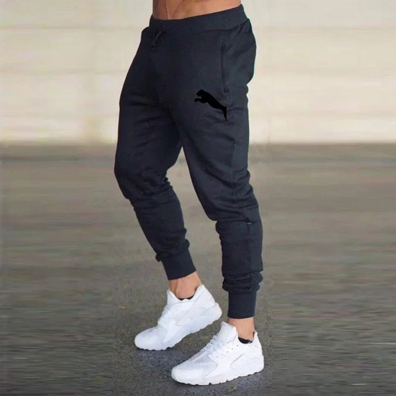 2024 Spring summer men's casual pants fitness jogging pants Harajuku street pants slim pants sports casual breathable thin pants