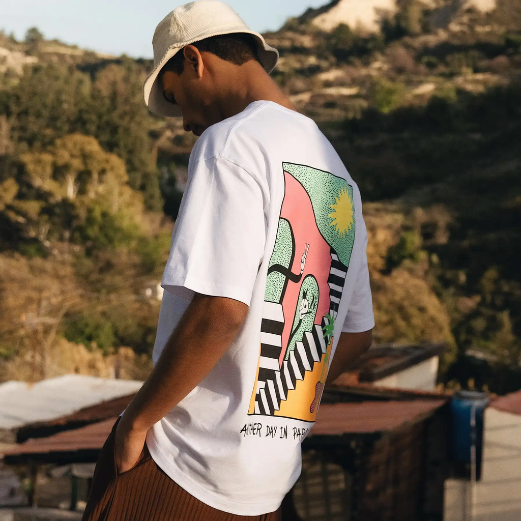 Sports Fashion Brand Summer Printed Cotton Short-sleeved Crew Neck High Quality Outdoor Surfing Top Casual Loose T-shirt Unisex