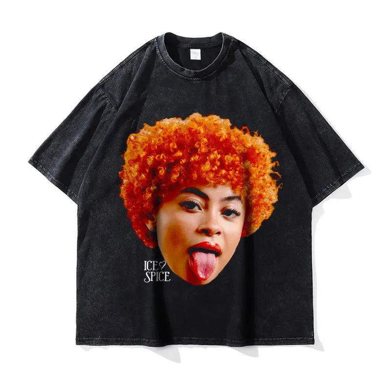 تي شيرتات كبيرة الحجم بتصميم هيب هوب راب مغسول عتيق، تي شيرت كبير الحجم مطبوع عليه DTG، تي شيرتات هاراجوكو Y2K بأكمام قصيرة للرجال، 100% قطن