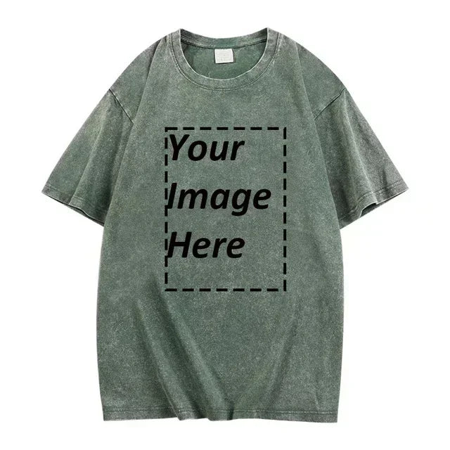 تي شيرت رجالي ونسائي ثقيل الوزن بطباعة كلاسيكية مخصصة مقاس كبير من القطن بوزن 230 جرامًا، مناسب للشارع والهيب هوب والبانك والهاراجوكو، مقاس أوروبي