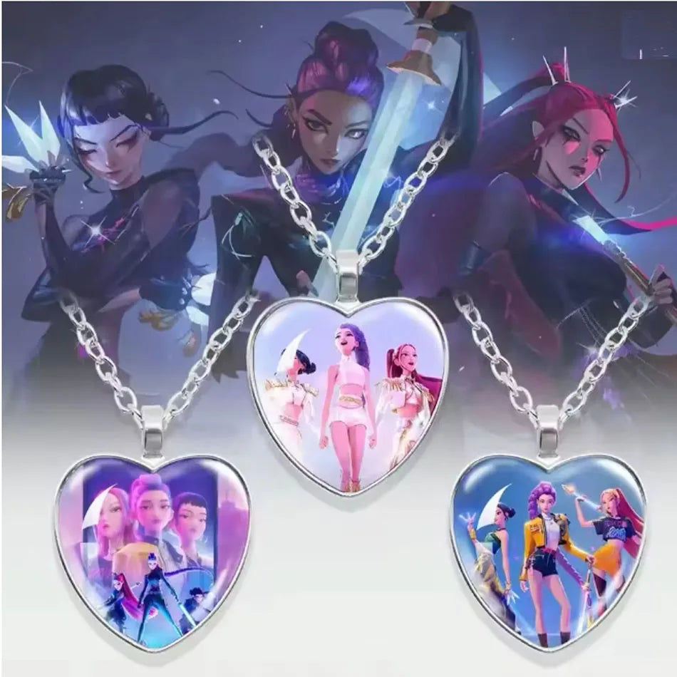 * سوار من الخرز الزجاجي المصنوع يدويًا من K-Pop Demon Hunters Huntr-x Rumi Zoey Mira أساور للجنسين مجوهرات إكسسوارات هدايا المعجبين
